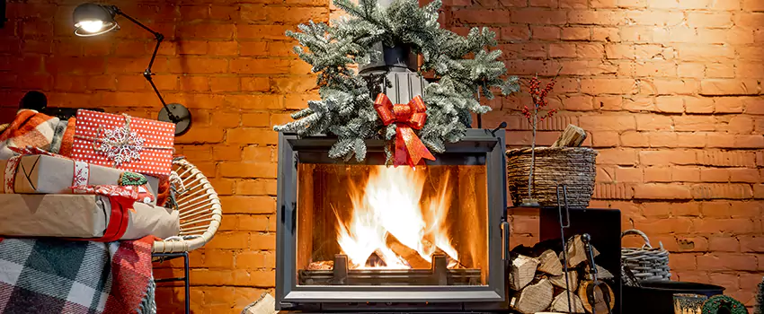 Travis Industries Linear Gas Fireplace Installation in Aspen Hill, Maryland