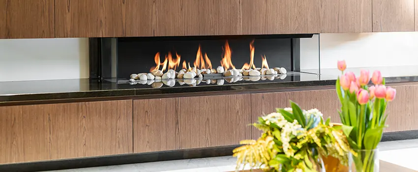 Double-height Fireplace Design Refurbishment in Aspen Hill, Maryland